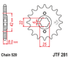 Zębatka Przednia JT JTF281.16