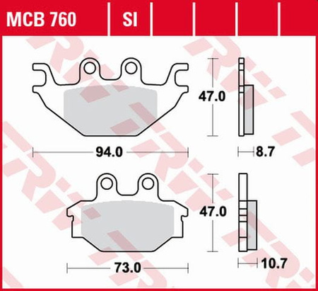 Klocki Hamulcowe TRW MCB760
