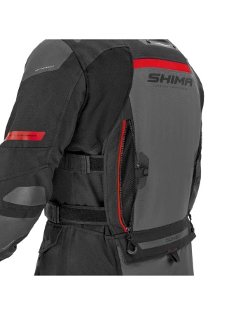 Kurtka Motocyklowa SHIMA DUNE JKT czarny czerwony