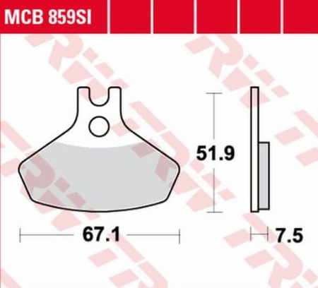 Klocki Hamulcowe TRW MCB859SI