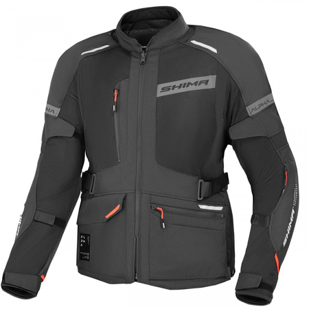 Kurtka Motocyklowa Męska 3w1 SHIMA ALPHA BLACK