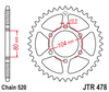 Zębatka Tylna JT JTR478.46