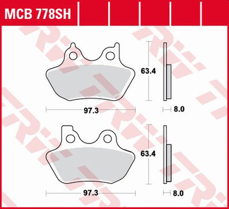 Klocki Hamulcowe TRW MCB778SH