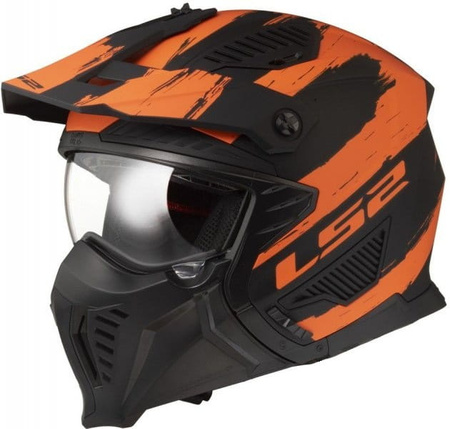 Kask Modułowy LS2 OF606 DRIFTER MUD czarny matowy szczęka