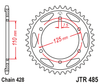 Zębatka Tylna JT JTR485.48