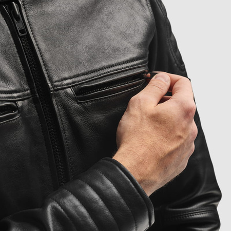 Kurtka Skórzana Motocyklowa REBELHORN HUNTER II Black mat