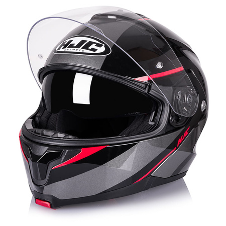 Kask Szczękowy HJC C91 Tero Black Red