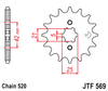 Zębatka Przednia JT JTF569.17