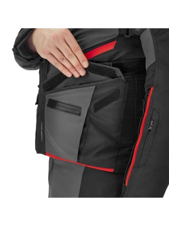 Kurtka Motocyklowa SHIMA DUNE JKT czarny czerwony