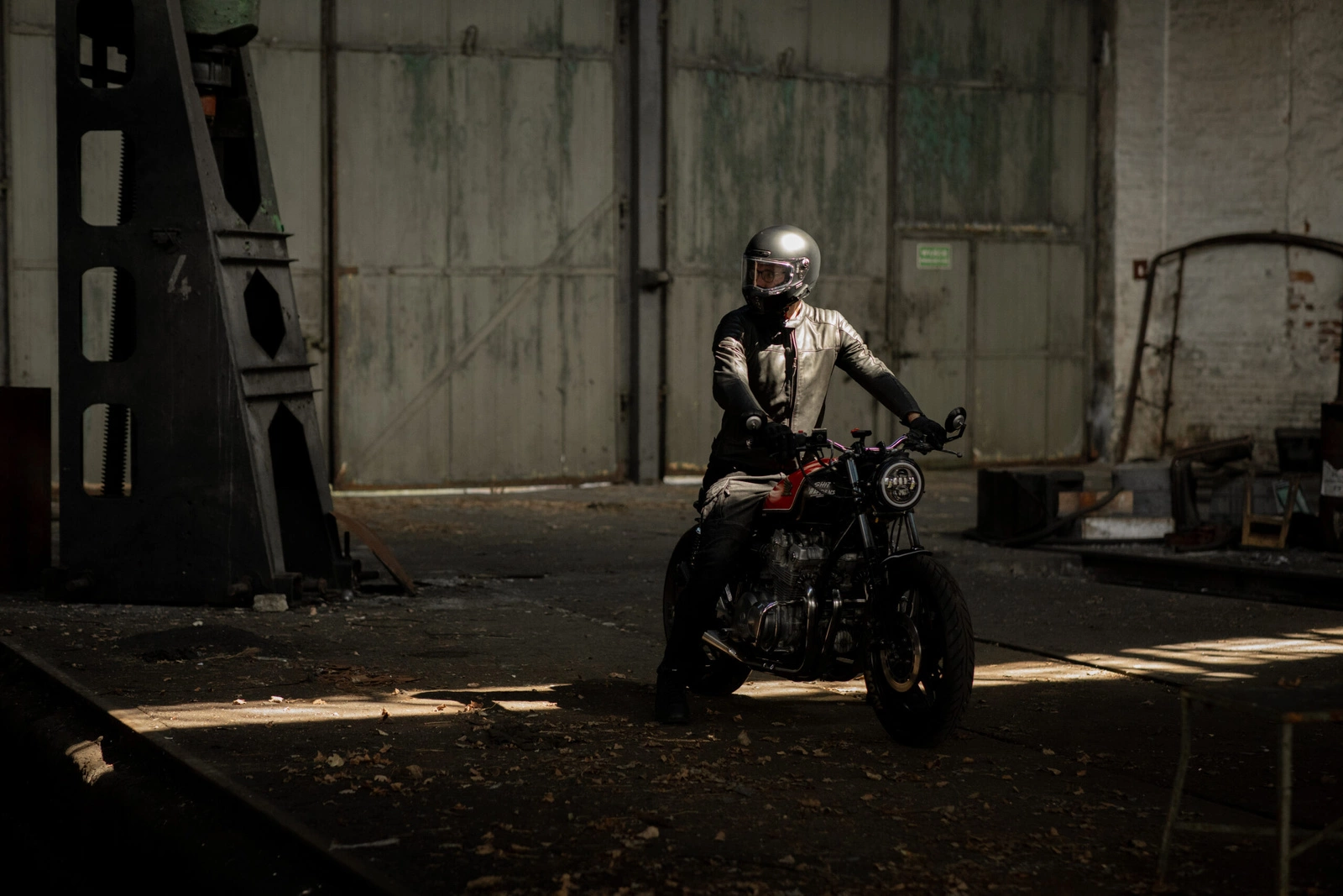 Kurtka skórzana motocyklowa SECA WANTED II Czarna