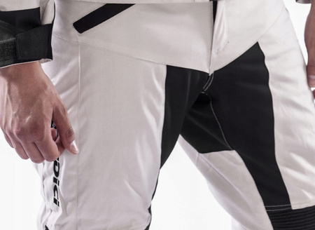 Spodnie Motocyklowe Tekstylne GIUDICI WHITE BLACK