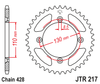 Zębatka Tylna JT JTR217.49