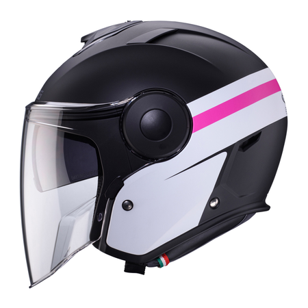 Kask Otwarty Motocyklowy CABERG JET SOHO ZEPHYR WHITE PINK