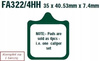 Klocki Hamulcowe EBC FA322/4HH