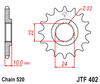 Zębatka Przednia JT JTF402.14