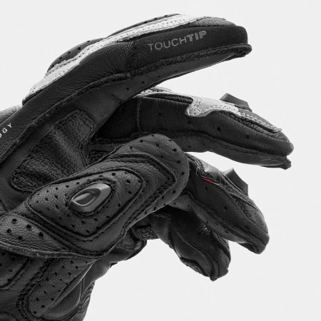 Rękawice Motocyklowe SHIMA RS-3 BLACK WHITE czarny biały