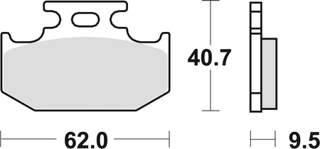 Klocki Hamulcowe TRW MCB625SI