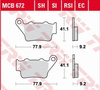 Klocki Hamulcowe TRW MCB672EC