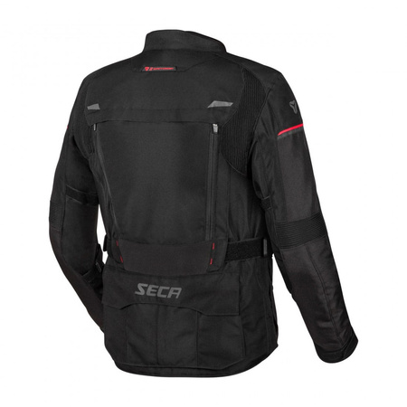 Tekstylna Kurtka Motocyklowa SECA DISCOVERY BLACK