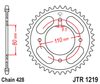 Zębatka Tylna JT JTR1219.42