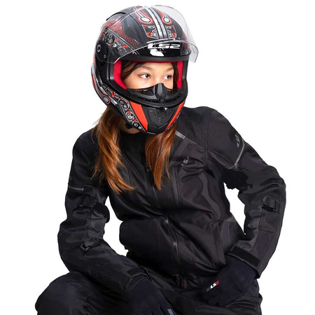 Kurtka Damska Motocyklowa Tekstylna LS2 SEPANG LADY BLACK DARK GREY