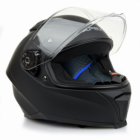 Kask Młodzieżowy Apex FI100 JNR SOLID MATT czarny matowy