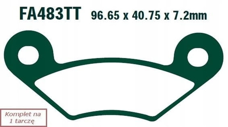 Klocki Hamulcowe EBC FA483TT