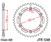 Zębatka Tylna JT JTR1249.51