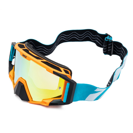GOGLE IMX ENDURO OFFROAD SAND 2 SZYBY ORANGE BLUE WHITE