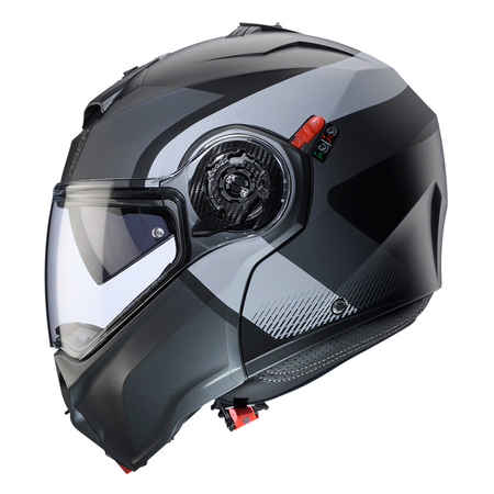 Kask Szczękowy Motocyklowy CABERG FLIP-UP DUKE EVO INDY GREY BLACK