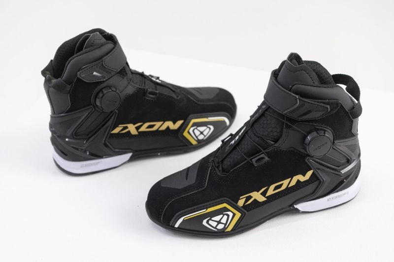 Buty IXON BULL 2 WP LADY CZARNE ZŁOTE BIAŁE