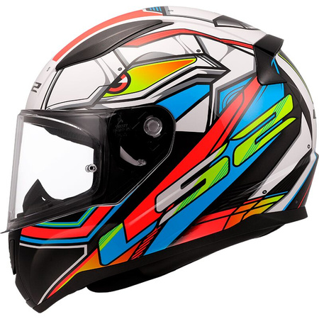Kask integralny LS2 FF353 RAPID II XDRON WHITE ORANGE