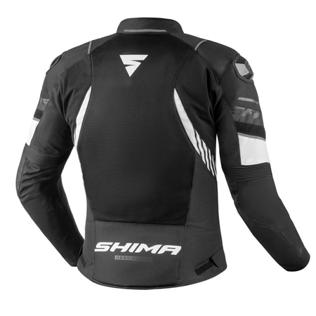 Kurtka Motocyklowa Męska SHIMA MESHPRO 2.0 BLK/WHT
