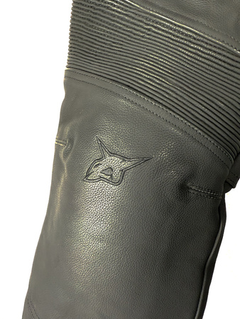 REBELHORN SPODNIE SKÓRZANE MĘSKIE SIDE BLACK S