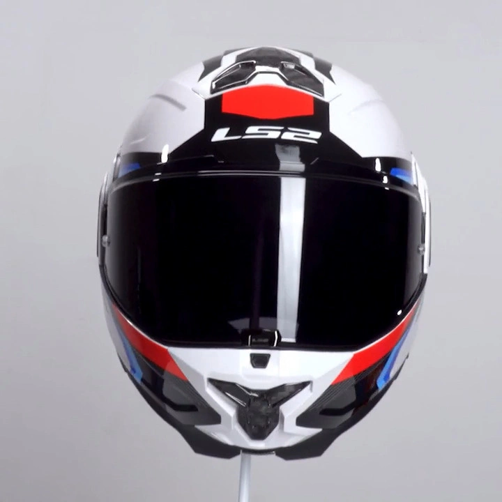 Kask LS2 FF910 ADVANT II TRIPLE Biały Niebieski Czerwony