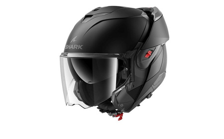 Kask Szczękowy Motocyklowy SHARK OXO BLANK BLACK MATT