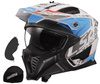 Kask Modułowy LS2 OF606 DRIFTER DEVOR MATT WHITE BLUE