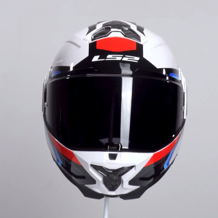 Kask Motocyklowy Szczękowy LS2 FF910 ADVANT II TRIPLE WHITE BLUE RED