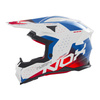 Kask Off-roadowy Motocyklowy NOX N634 GRADIANT WHITE BLUE RED