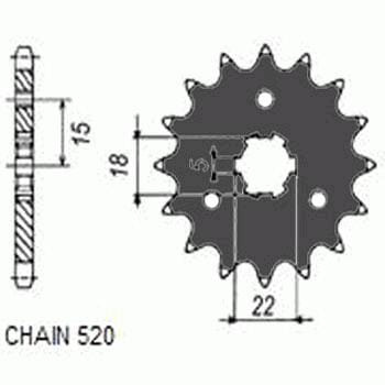 Zębatka Przednia Sunstar SUNF332-11