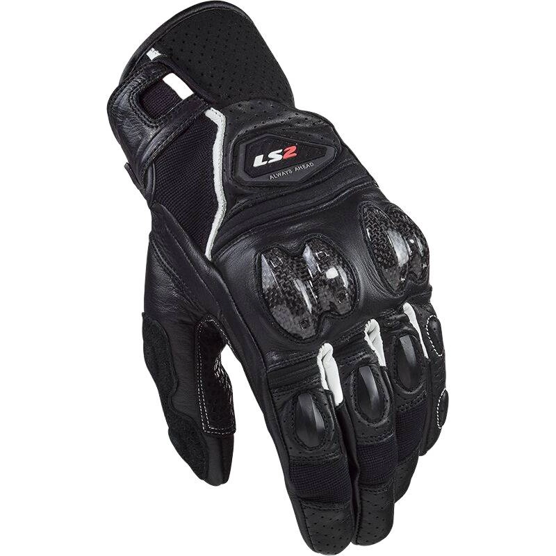 Rękawice LS2 SPARK 2 MAN GLOVES Czarne-białe