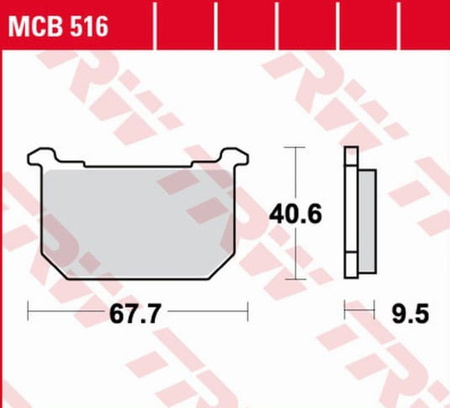Klocki Hamulcowe TRW MCB516