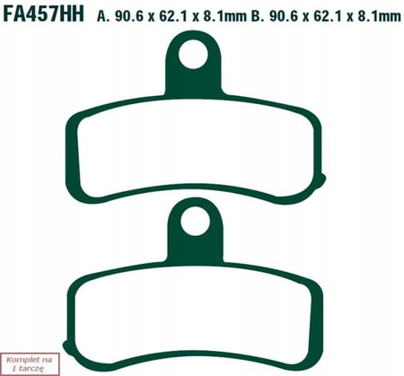 Klocki Hamulcowe EBC FA457V