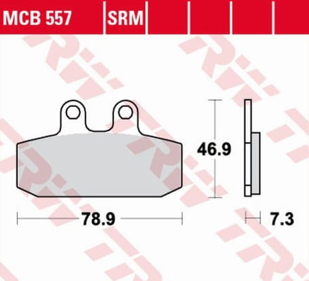 Klocki Hamulcowe TRW MCB557SRM