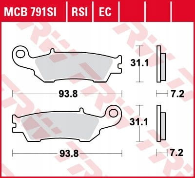 Klocki Hamulcowe TRW MCB791SI
