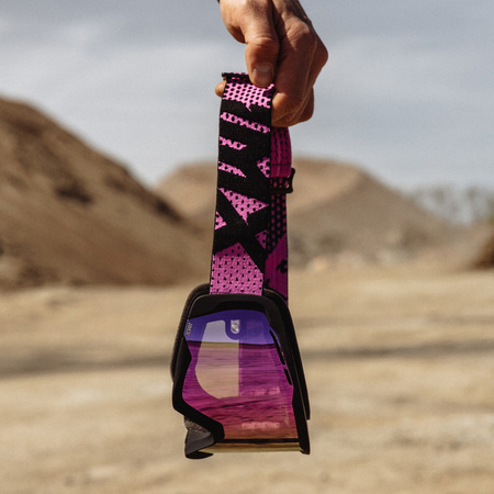 GOGLE IMX ENDURANCE FLIP GOG BLACK/PINK (SZYBA IRIDIUM PINK + CLEAR)