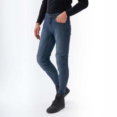 Spodnie motocyklowe jeansowe REBELHORN NOMAD TAPERED FIT Washed Blue