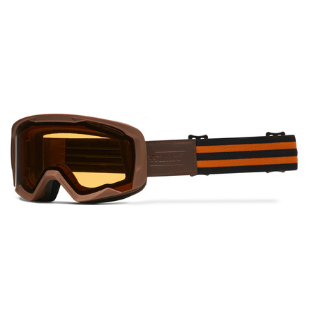 GOGLE IMX ENDURANCE RUST GOG BROWN/ORANGE (SZYBA ORANGE + CLEAR)