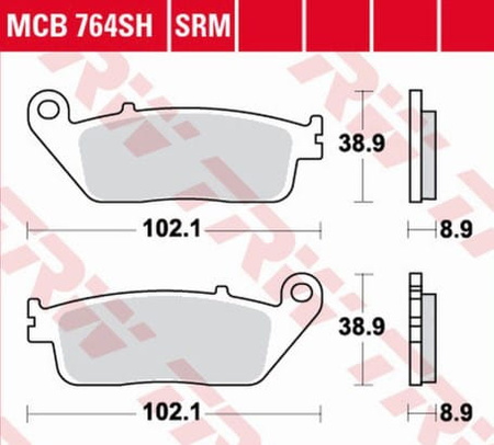 Klocki Hamulcowe TRW MCB764SH