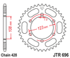 Zębatka Tylna JT JTR696.43
